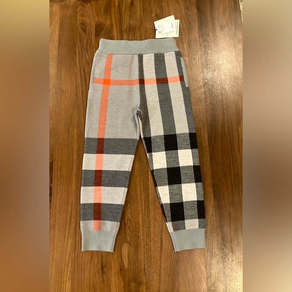 NWT - Burberry Check Wool Pants Size 6Y - Picture 3 of 8